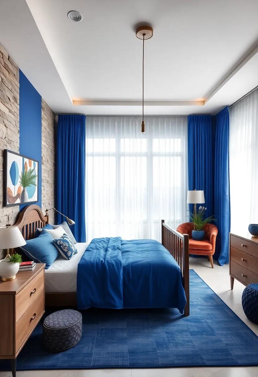 Royal Blue Accents: Utilize rich ‌royal blue hues for bedding and curtains, creating a regal backdrop that inspires dreams ​of grandeur