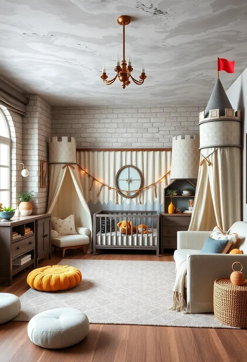 Whimsical Castle Playroom: Create a dedicated play area with ⁤castle-themed‌ tents or ‌playhouses ⁤that invite endless creative⁤ play