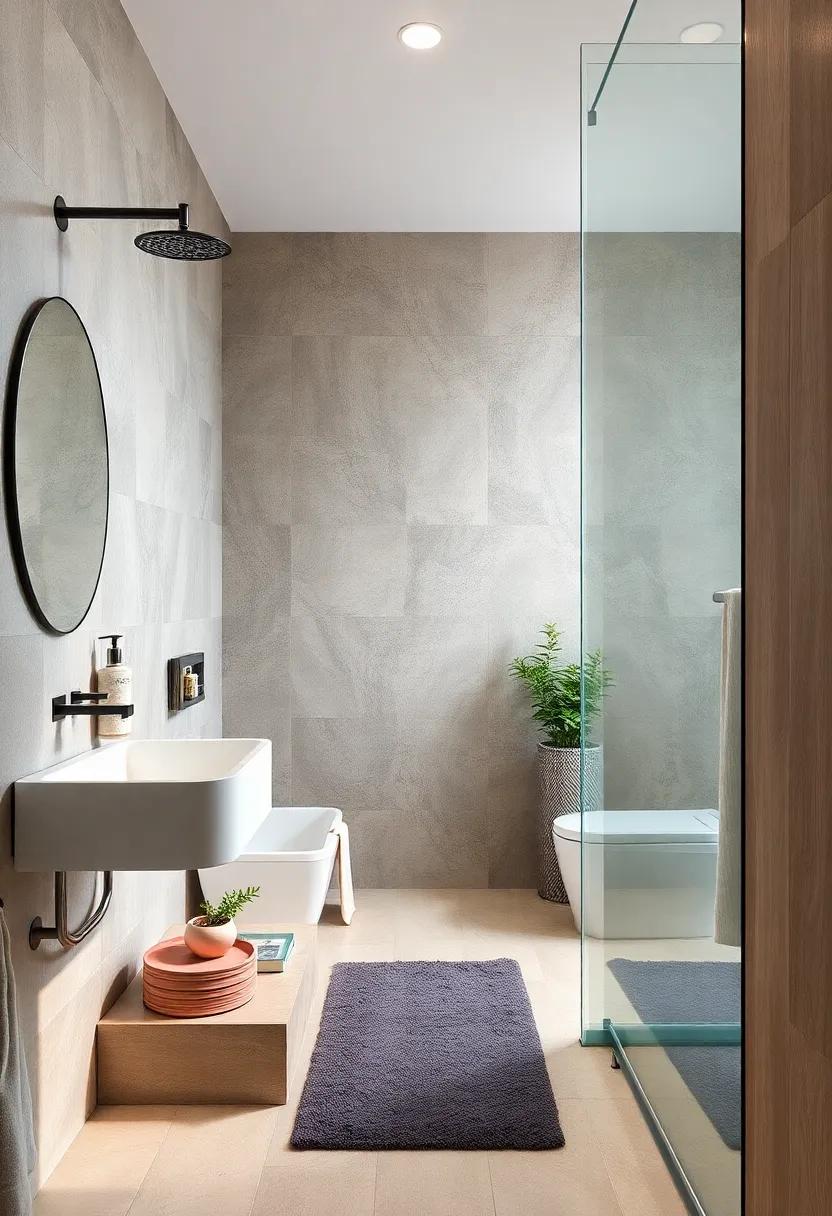 Shower Caddy with Hooks: keep ​your shower essentials ​organized with a sleek caddy featuring hooks for razors and loofahs for a clutter-free zone