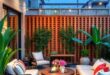 25 Inspiring Ideas for Your Patio with a Wooden Slat Privacy Fence