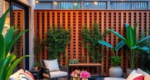 25 Inspiring Ideas for Your Patio with a Wooden Slat Privacy Fence