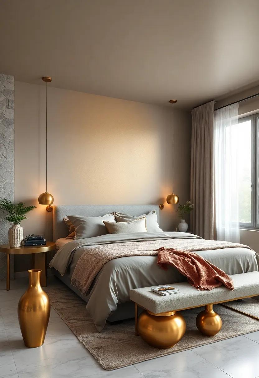 Brass ‌Touches on Décor Items: Use brass finishes⁢ on decorative objects like‌ vases⁢ and sculptures, adding​ warmth and visual interest