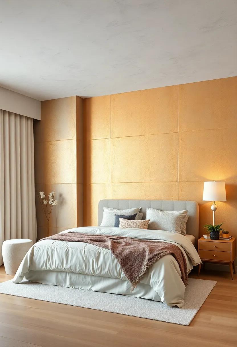 Custom Metallic Wallpaper: Use metallic wallpapers to create an exhilarating⁤ backdrop, offering texture and shine ⁣that’s both contemporary and classic