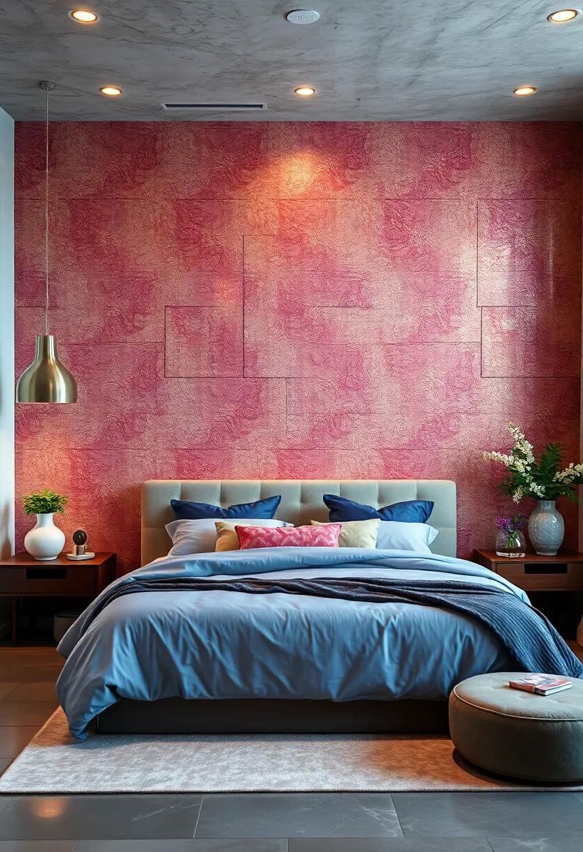 Glittering⁣ Wall Mural: Consider a metallic mural with ⁤shimmering‌ finishes‌ that ⁢can transform an ordinary ⁣wall into ​an⁤ extraordinary statement piece