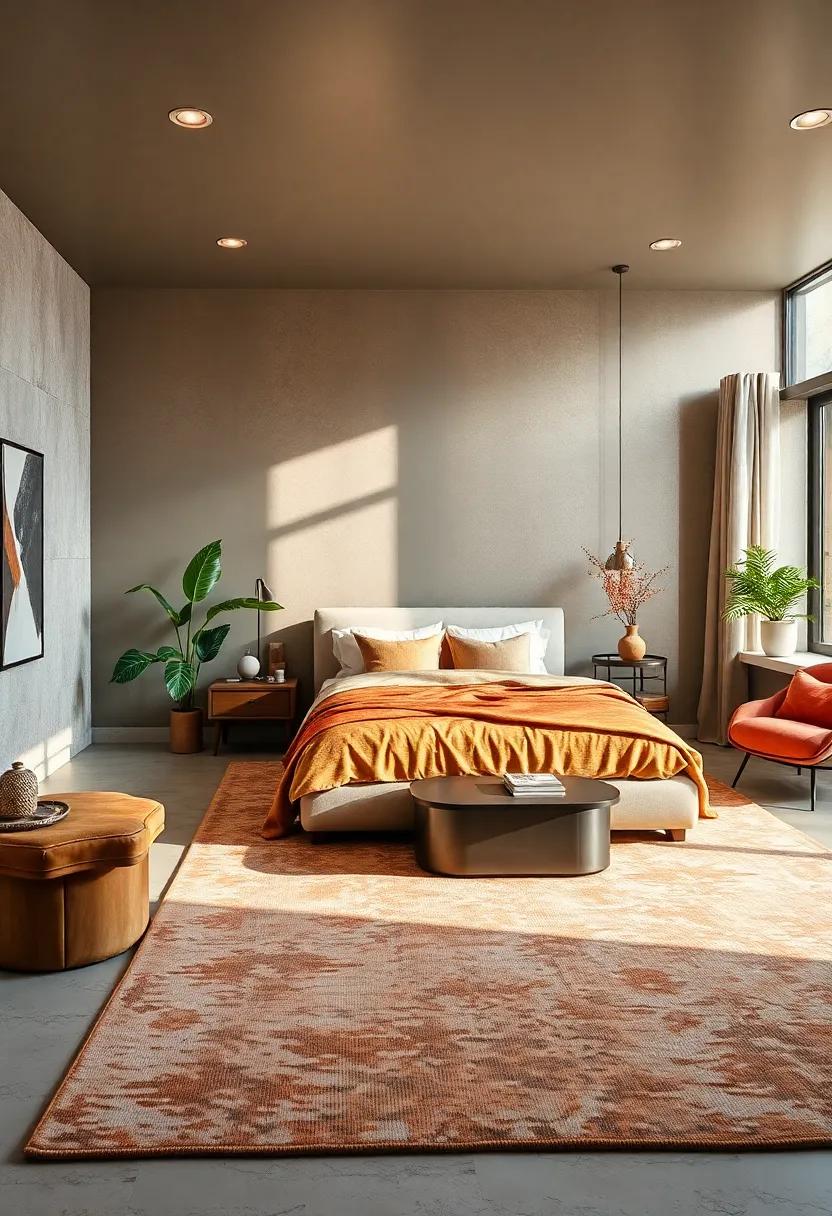 Metallic Woven Rugs: Incorporate area rugs ⁤with metallic ‌fibers⁢ woven‌ in for ​a tactile​ experience that enhances both ​comfort and style