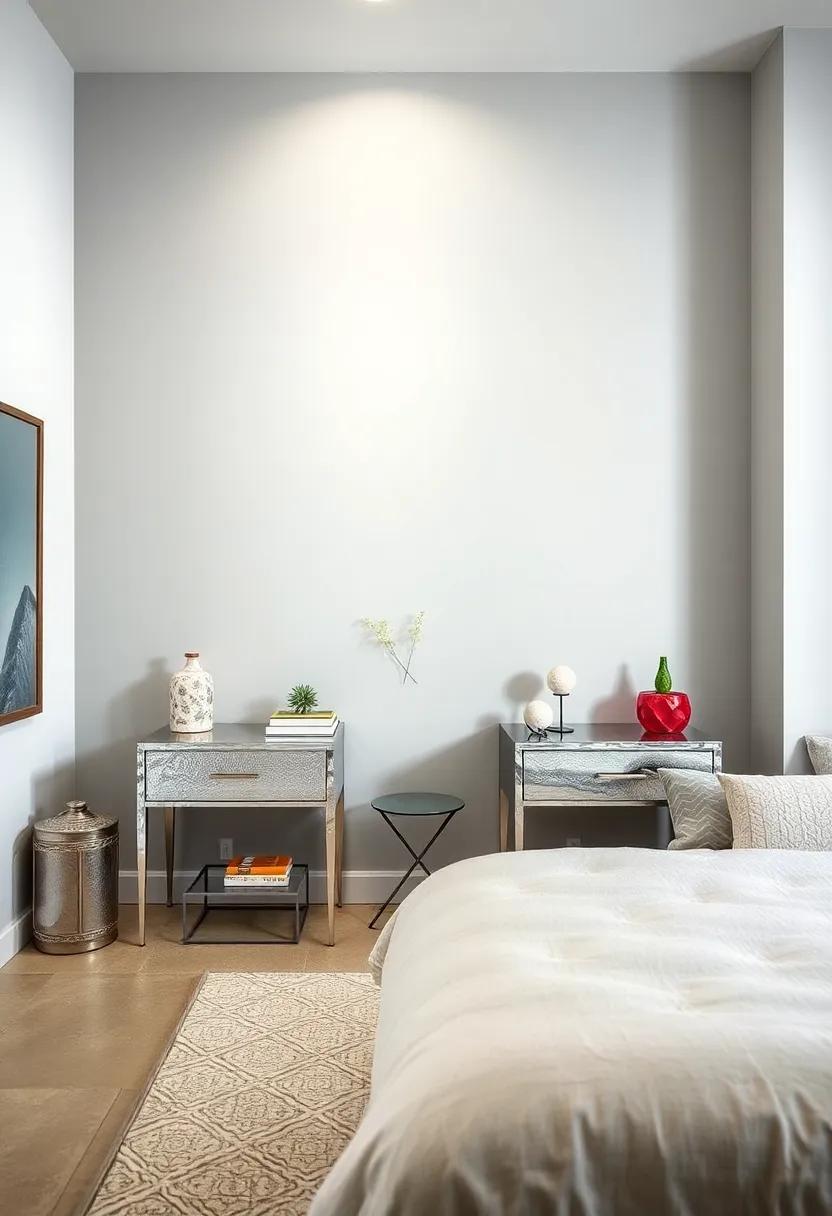 Silver-Leafed ⁣Nightstands: apply silver leaf to nightstands ‌for⁣ a reflective⁤ finish that ⁣complements a ‍variety of decor styles