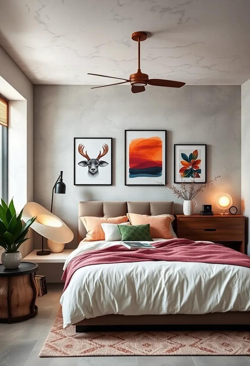 Artful arrangements: ⁤Hang ⁢artwork‍ at eye level and choose pieces that⁢ resonate⁢ with you, turning your‌ walls into a source of inspiration and comfort