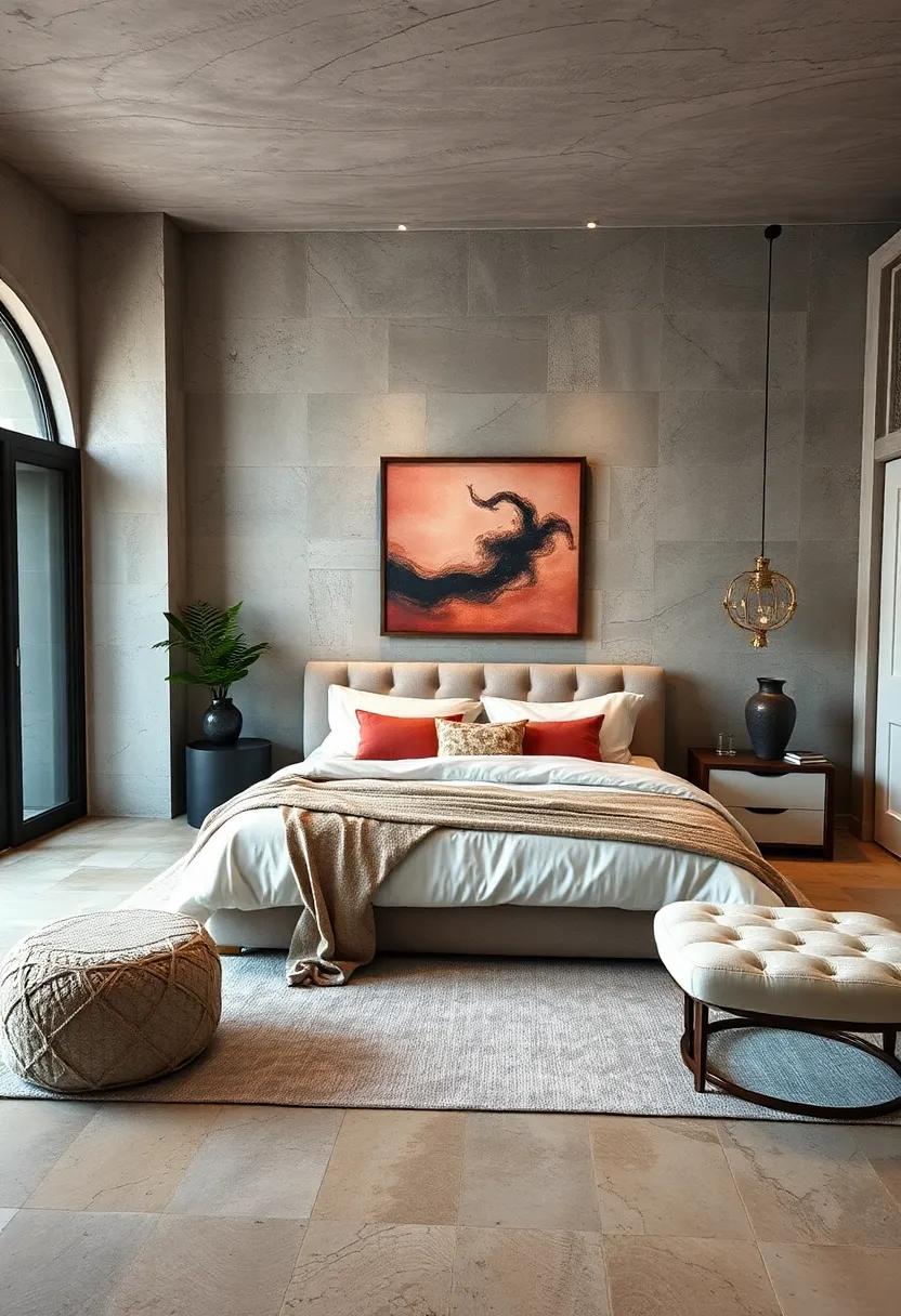 Bed as Focal Point: Position your bed as the primary ⁣focus of ⁣the ‍room,accentuated‌ by art ​or a striking headboard to draw the eye