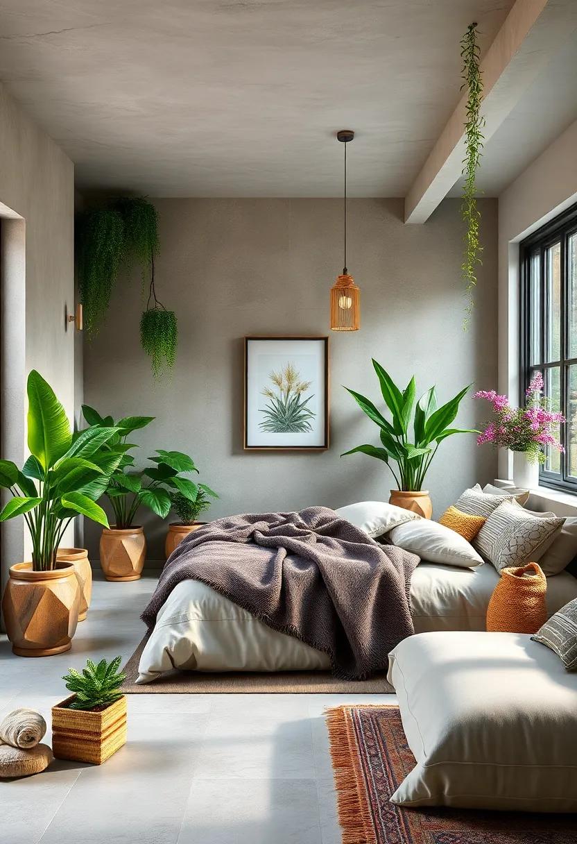 botanical Bliss: Bring the outdoors inside with potted plants or fresh flowers, creating a ‌vibrant, refreshing atmosphere​ that soothes the soul