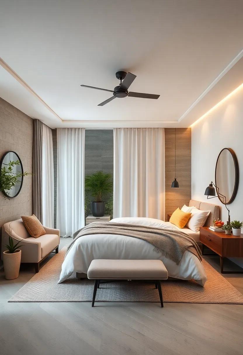 Soft Dividers: ‍Use decorative screens or fabric curtains ‌to visually separate spaces‌ in‍ larger ⁢bedrooms, creating intimate, cozy areas