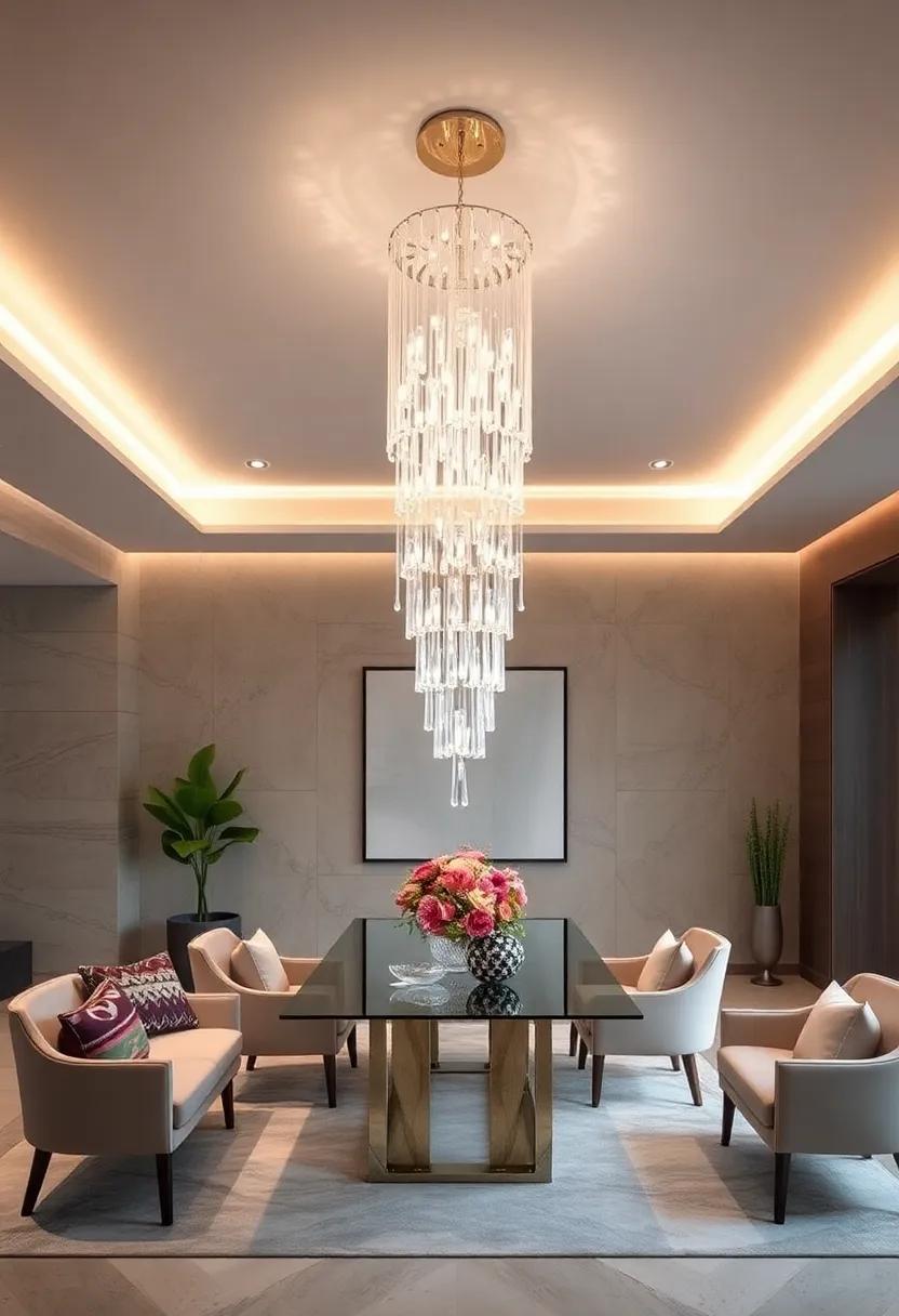 Elegance Reimagined: Discover the breathtaking beauty of a crystal⁤ chandelier that cascades like a waterfall, capturing light and attention in equal ⁤measure