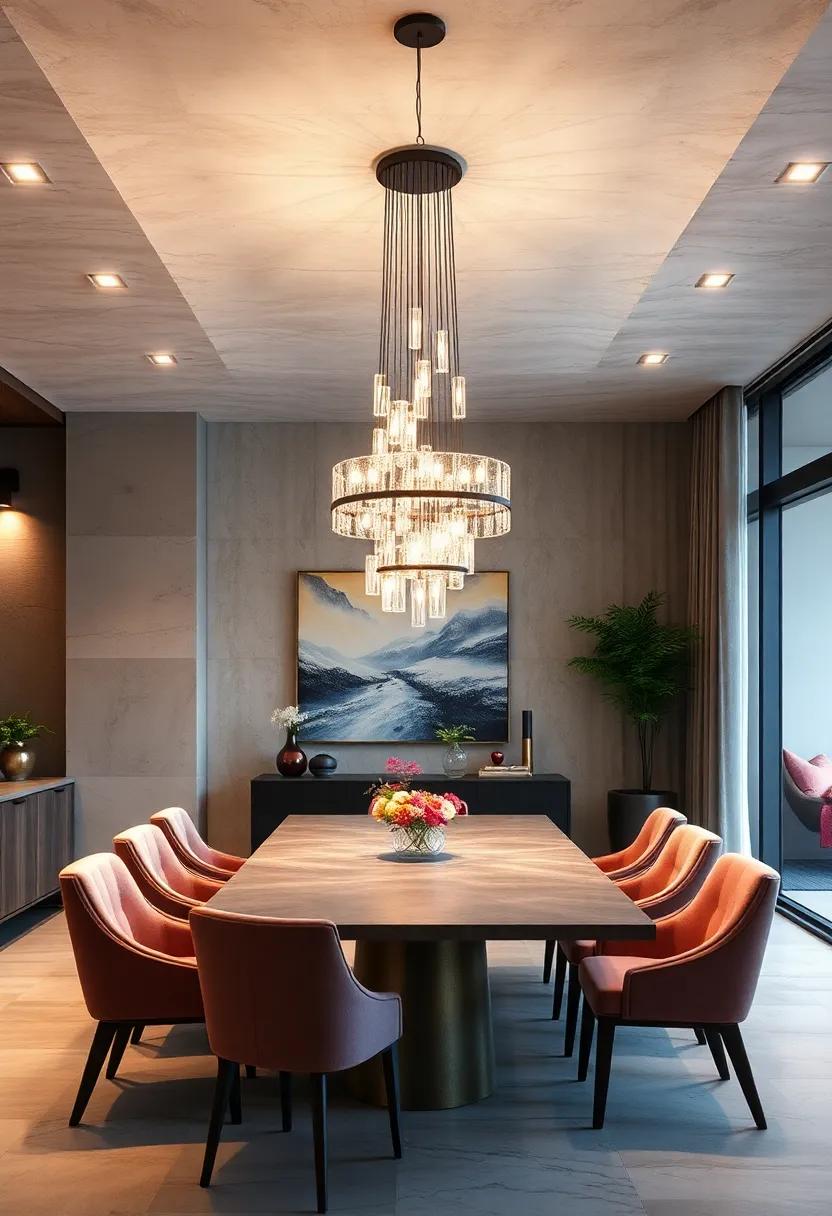 Floating‌ Elegance: A‌ suspension chandelier that appears to float ⁤above your‌ dining table, blending seamlessly into your décor while providing ‍optimal illumination