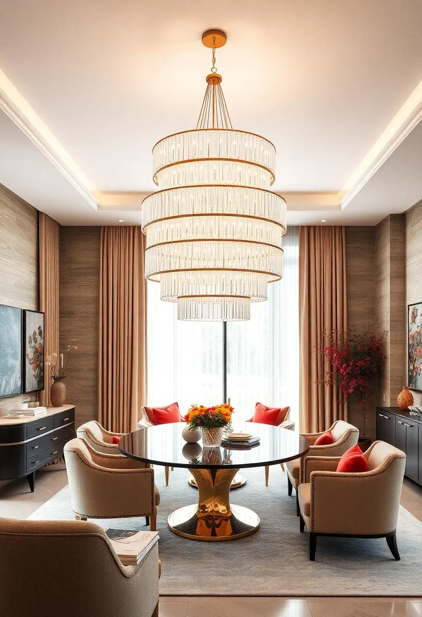 Luxurious ​Layers: Discover a multi-tiered ​chandelier that ⁤offers depth and dimension, transforming‌ your dining ‌room⁤ into ⁣a ⁤space ‍of elegance and opulence