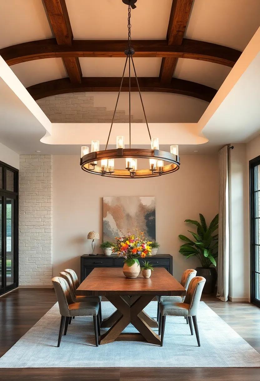 Rustic ⁣Charm:⁢ Embrace the warmth of‍ reclaimed wood combined with industrial metal accents in this stunning chandelier that complements farmhouse aesthetics ‍beautifully