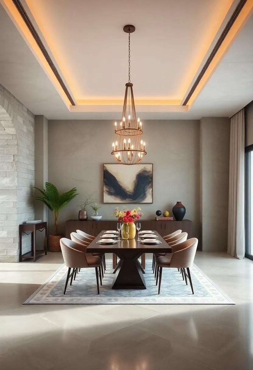 Embrace the Focal Point: Choose a⁢ striking centerpiece like a chandelier or a large piece ‍of ‌art to draw the eye and anchor the room