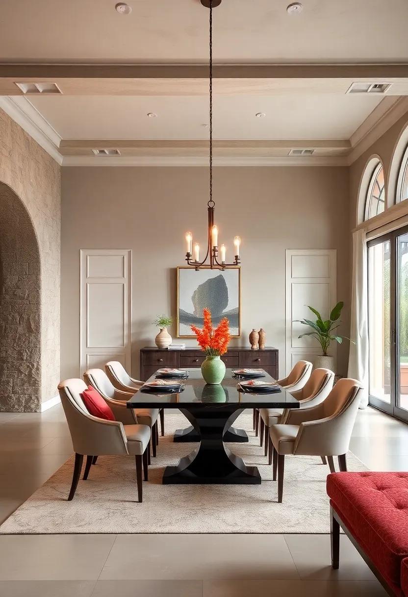 Highlight Architectural Features: If ‌your dining room has unique features like crown molding or bay windows, ⁣make them a key part of the decor