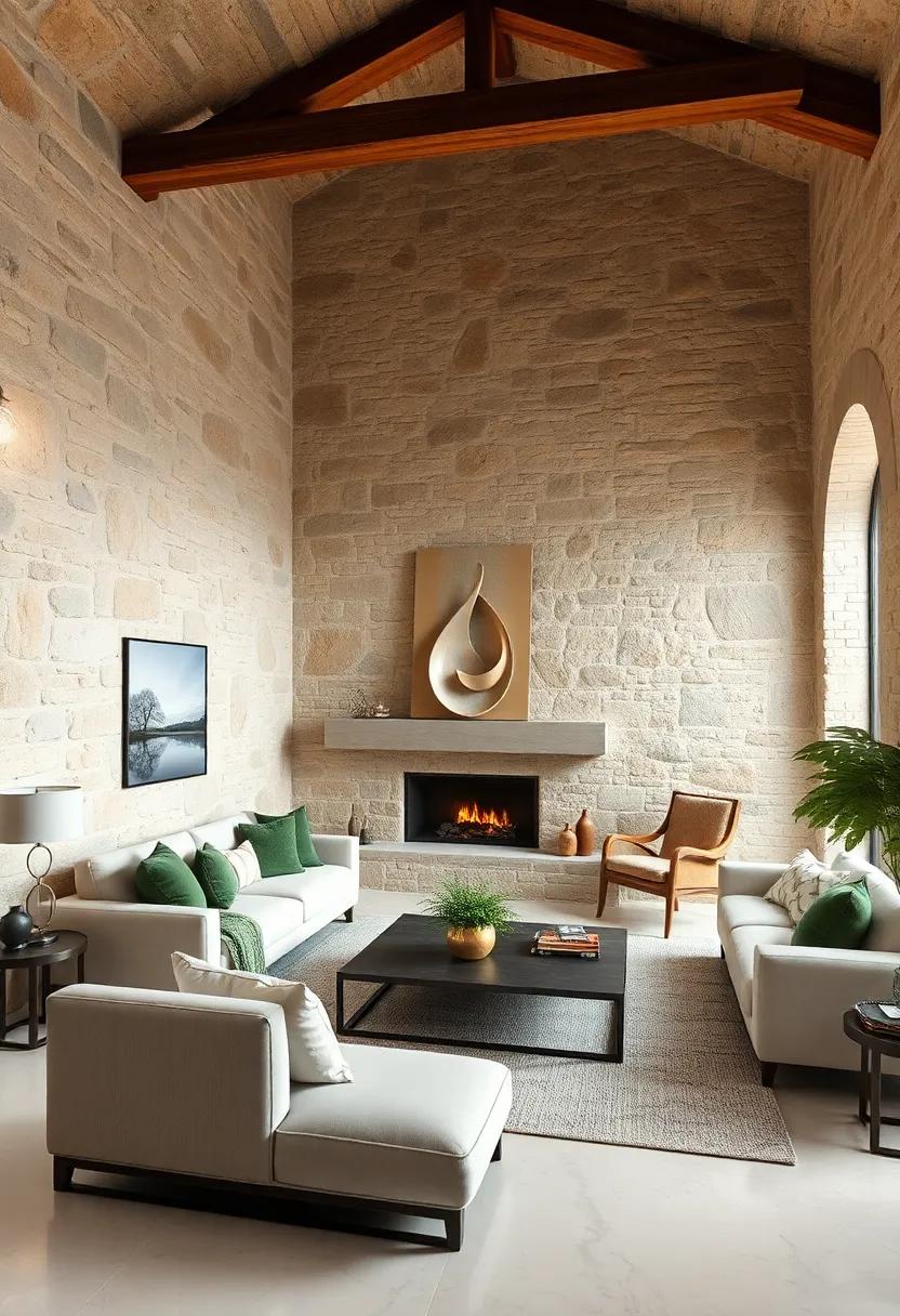 Embrace a Neutral ​Color‌ Palette: Use soft ​whites,beiges,and earthy greens to⁣ allow the ⁢stone⁤ walls to shine without overwhelming ‌the space