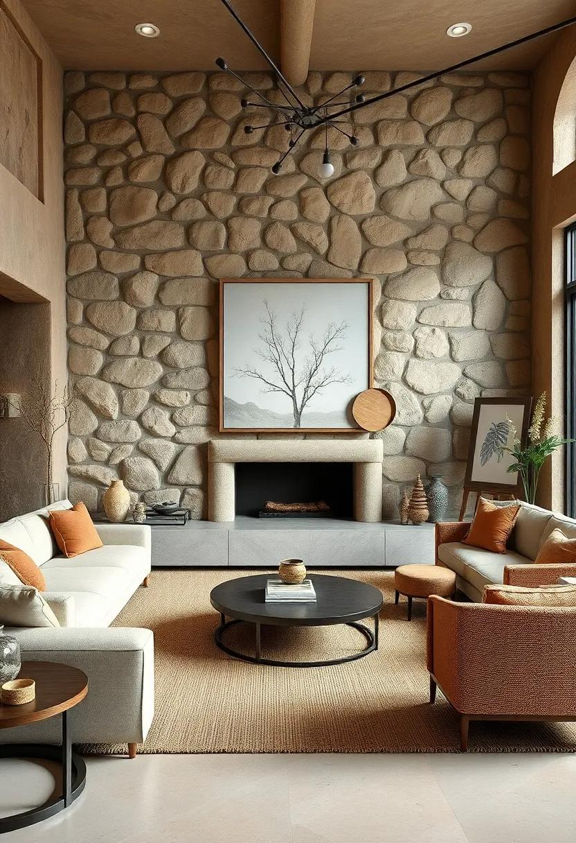 Integrate Earthy Artwork: Select paintings or sculptures made ​from natural materials to harmonize⁣ with the ⁤stone and reinforce the earthy theme