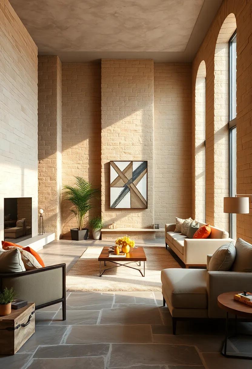 Install ​Natural‌ Stone ⁤Flooring: If possible, complement ⁤the walls with⁣ stone flooring for a seamless,⁣ earthy ‍feel throughout the ‌room