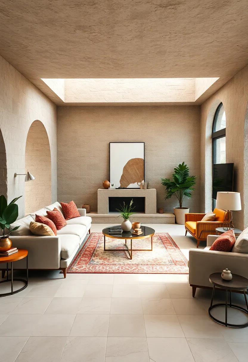 Create Zones: Define different areas within ‍the⁣ living room using furniture ⁢arrangements or rugs to ⁤encourage conversation and relaxation
