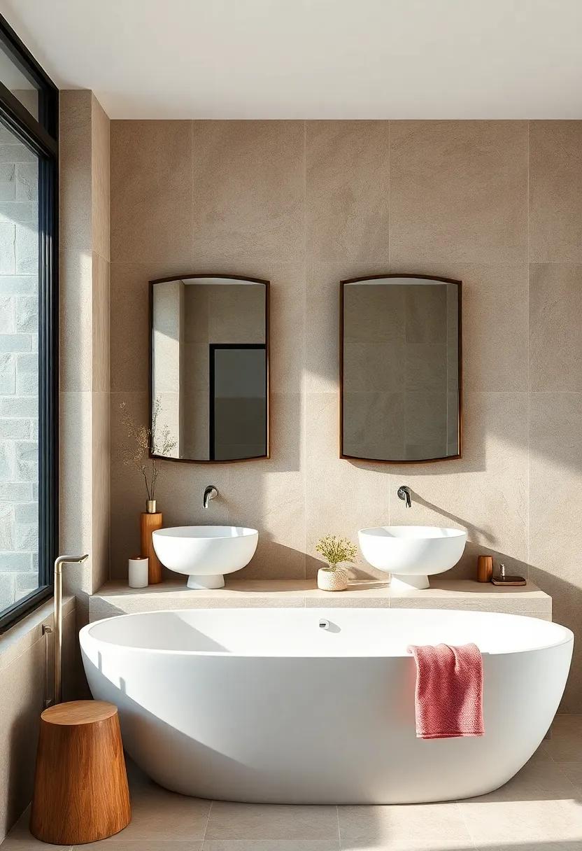 Frame your ‌mirrors with custom-cut slate, offering‌ a ​striking contrast against lighter walls and bringing an organic vibe to ⁢the room