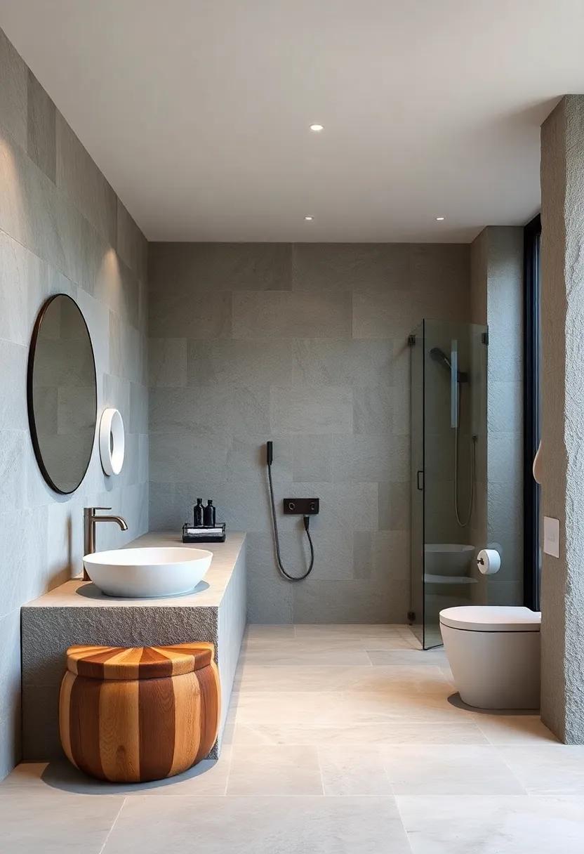 Install an outdoor shower enclosed by natural⁢ stone, allowing an immersive experience in⁤ nature while maintaining your luxury aesthetic