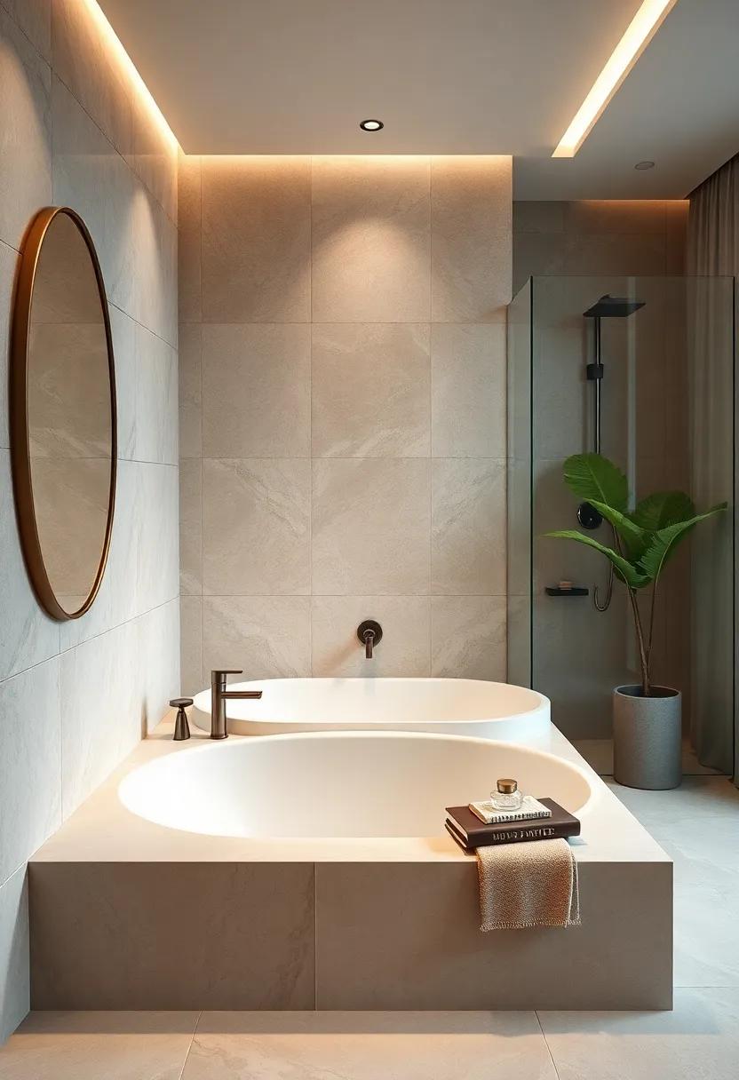 Use marble mosaic tiles ‍as a border around your bathtub or shower, adding‌ a refined touch that⁣ invites⁤ luxury into every⁢ corner