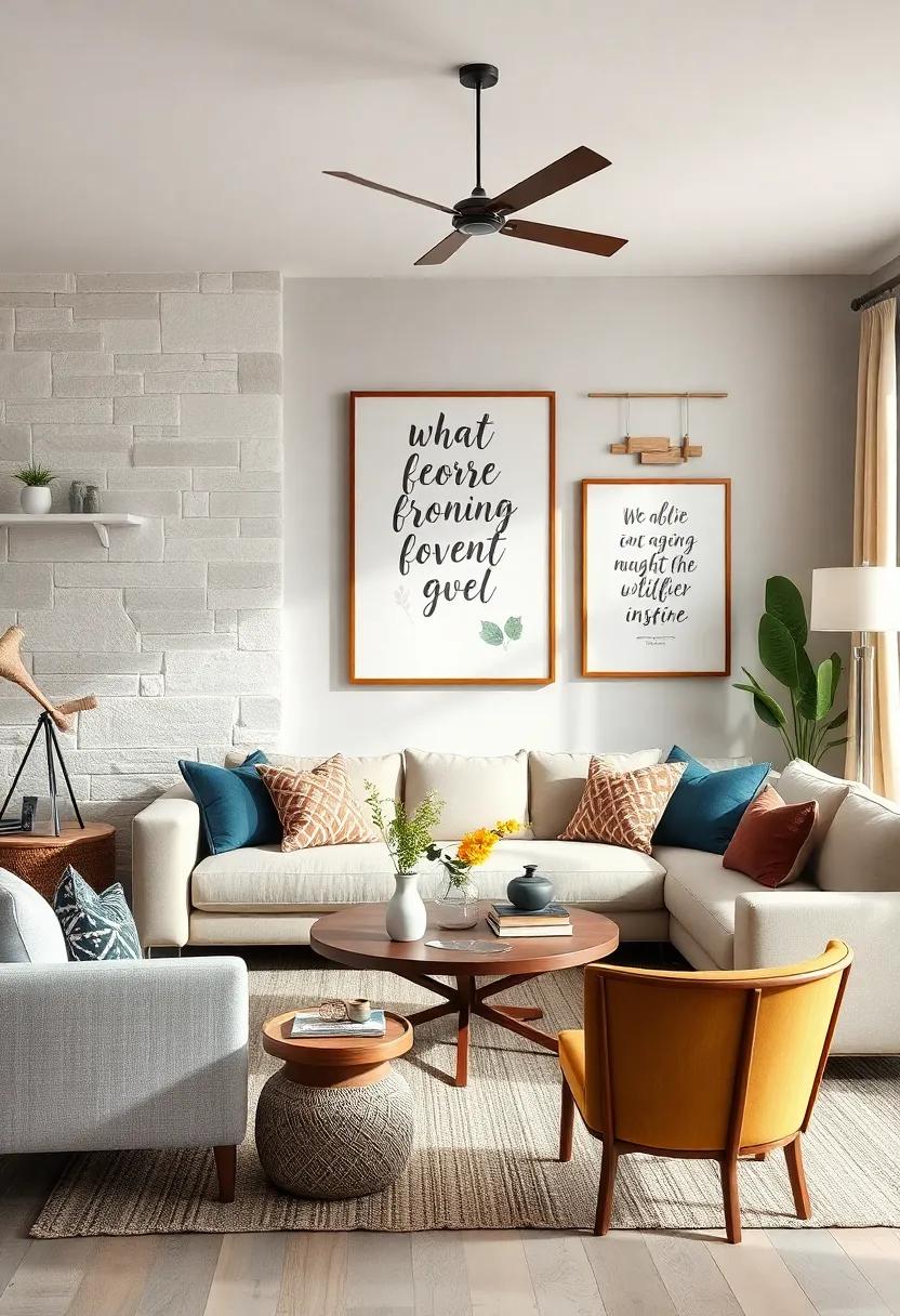 Add⁣ a touch of whimsy with quirky wall art, such as framed botanical prints or hand-lettered quotes that uplift and inspire