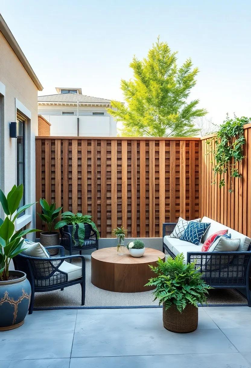 Garden Trellis: Incorporate a trellis⁣ into the fence design ⁤for climbing plants or vines, adding depth and liveliness to‌ the space