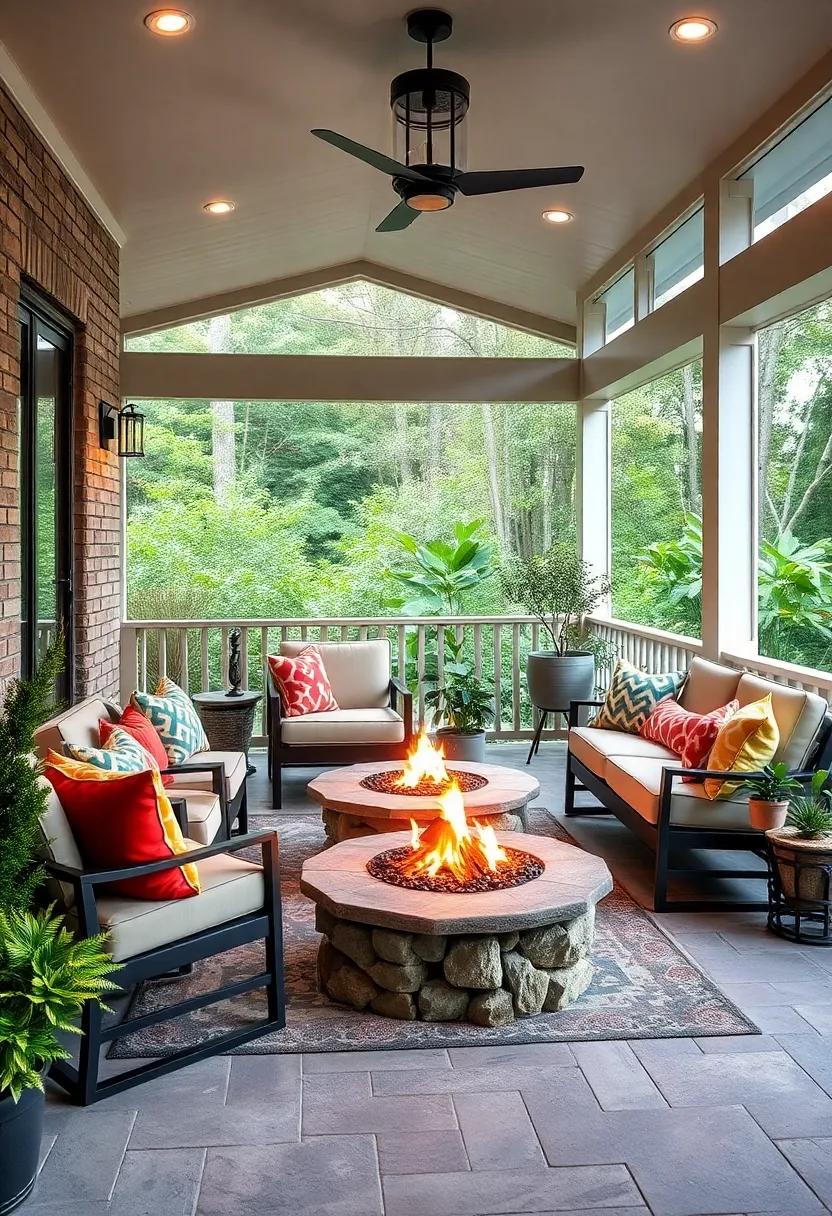 Embrace ​the Chill⁤ with‌ a Firepit: Incorporate a⁤ compact firepit‌ to ⁢create a​ cozy gathering area,ideal for ‌toasting marshmallows‌ or sharing stories on ⁤cool evenings