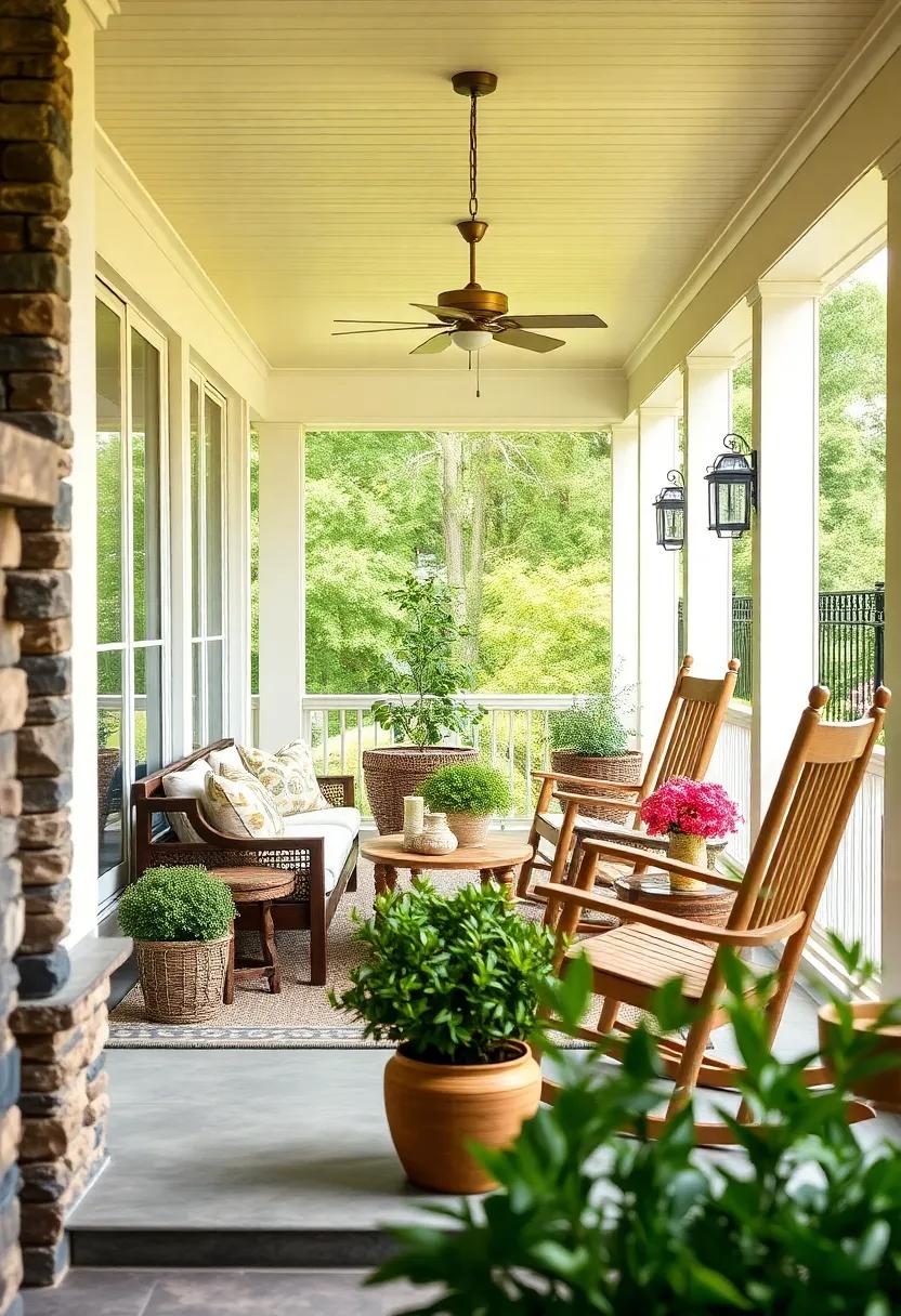 Go Vintage with Rocking⁤ Chairs: Incorporate‍ classic rocking chairs ‍for that⁢ nostalgic feel, providing a perfect‍ spot to enjoy the serenity‍ of your surroundings