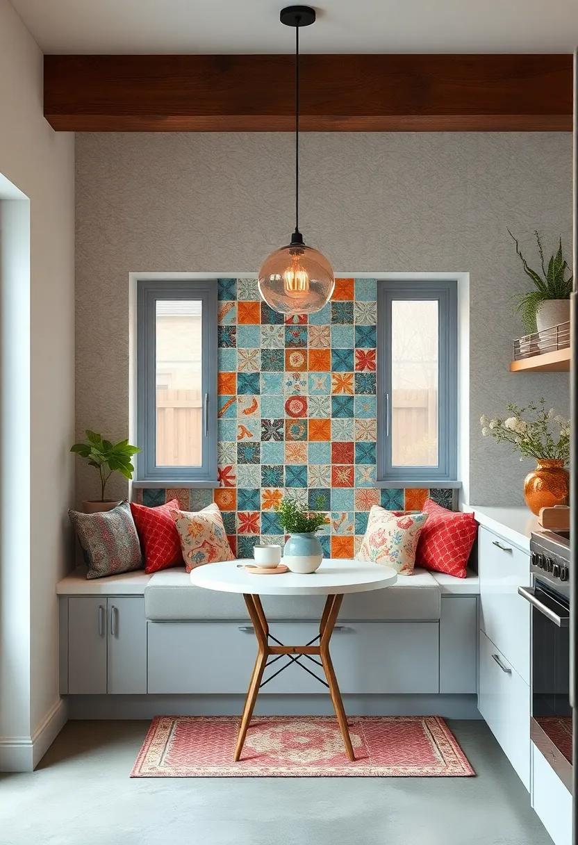 Artistic Tile Backsplash: Add ​a colorful backsplash behind the nook that ⁢brings a splash‍ of⁢ creativity and charm, making the space ⁤feel more ‌defined and⁢ special