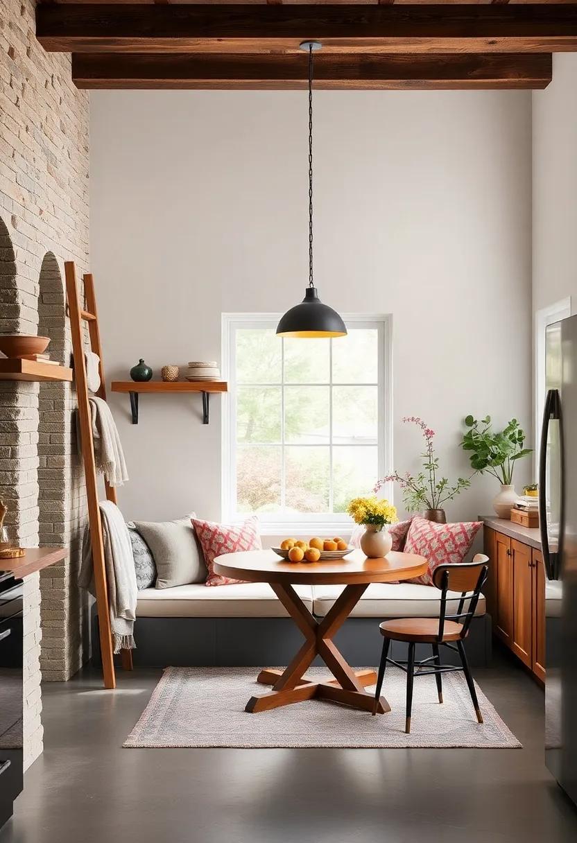 A Cozy Blanket Ladder:​ Use a decorative ladder to ​hang ⁤blankets in the nook, inviting ‍guests to grab one for warmth during cooler morning months