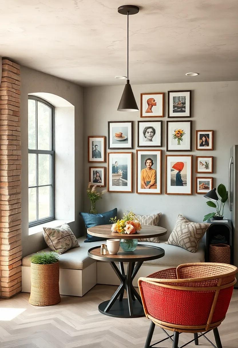 Create a Gallery Wall: Adorn the walls with a collection of ⁤framed photos⁣ or art that ‍evokes happy memories, ​turning your nibble spot into ⁤a personal haven