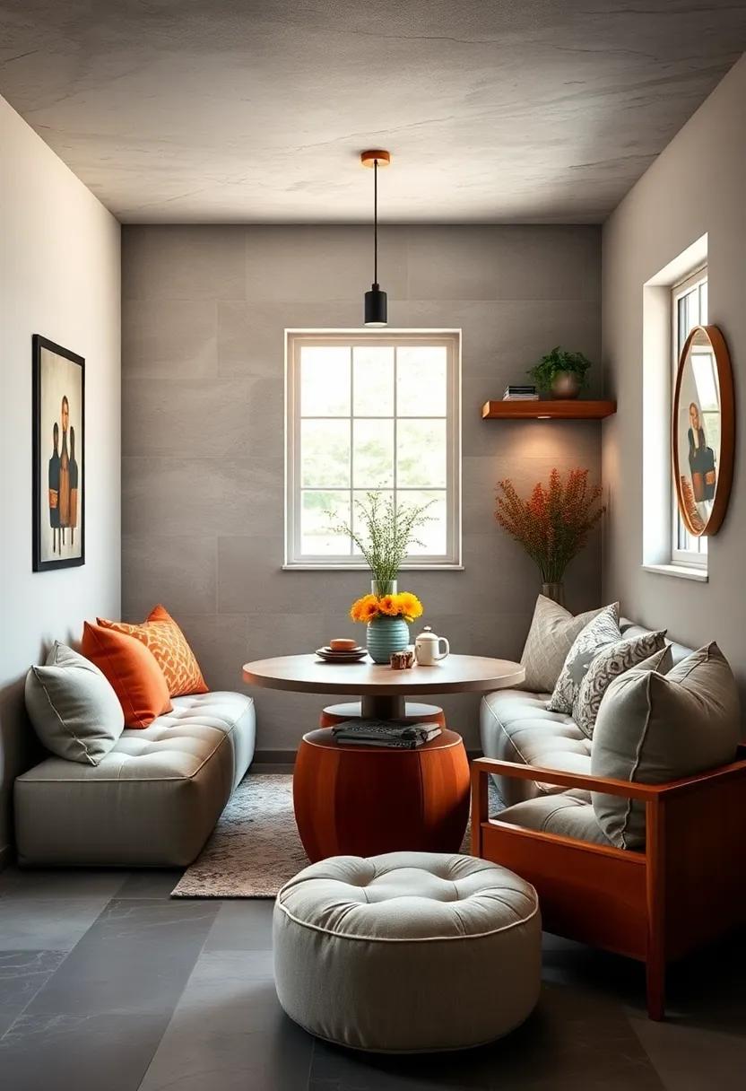 Customizable ⁣Seating: Use movable poufs ​or ⁣ottomans that can easily be rearranged, allowing ⁣friends or family to join you for coffee ​in a pinch