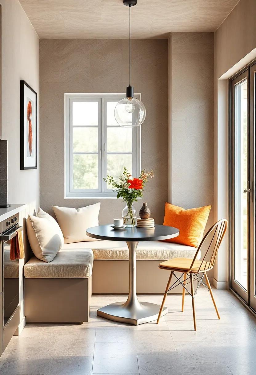 Small-Scale ​Dining Table: Choose a ‍bistro-style table that suits ‌the scale of⁤ your kitchen and encourages intimate conversations over coffee and⁣ pastries