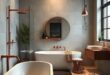 27 Stunning Industrial Bathroom Ideas Featuring Copper Elements to Inspire Your Design