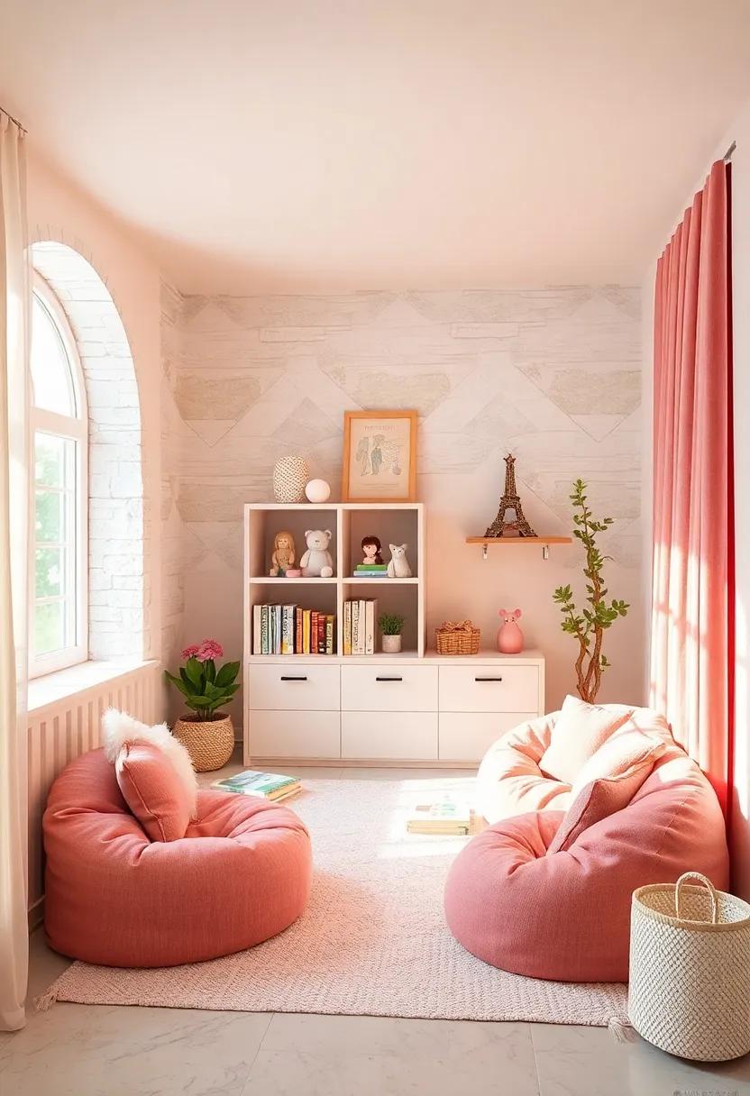 Cozy reading Nook: Create ⁣a dedicated‍ corner with a small ⁢bookshelf, soft bean bags, and plush toys to encourage‌ a love for ⁤reading