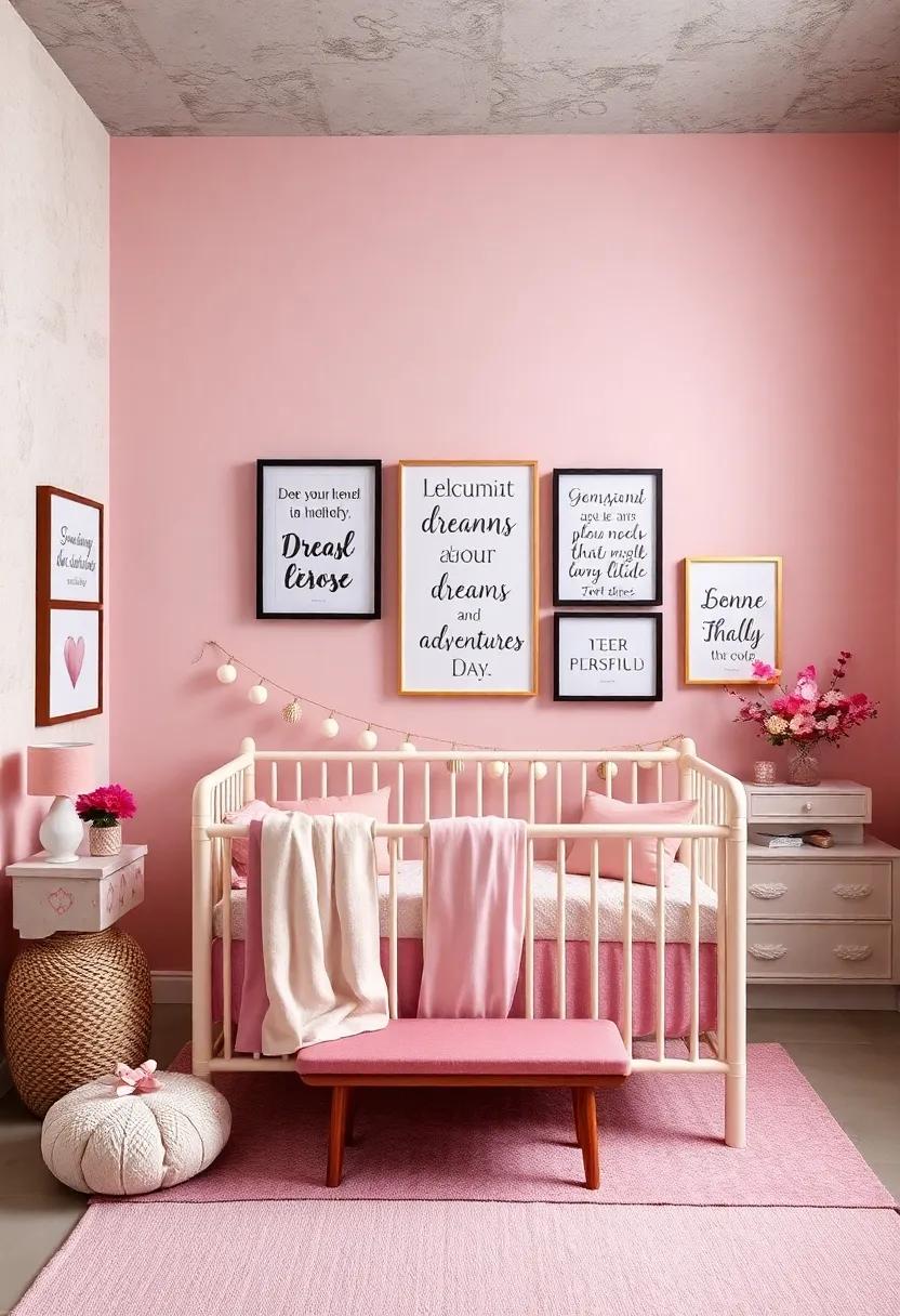 Inspiring ⁤Quote Wall: Select uplifting quotes about dreams and adventures to​ frame and place around the‌ room to motivate and inspire