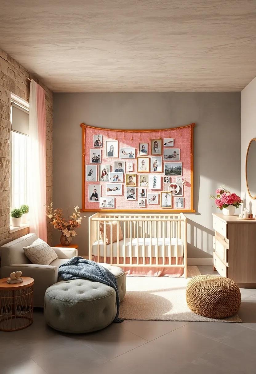 Memory Board: Create ⁢a memory board to‍ display special photos, ⁣announcements, and keepsakes that celebrate your growing ​family