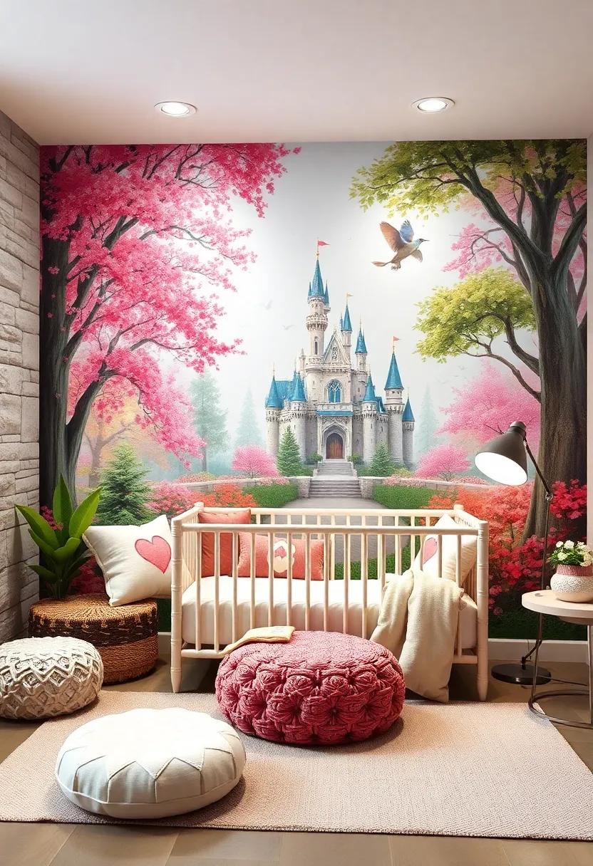 Playful Wall Murals: Commission ‌or DIY a mural of enchanting scenes like forests‌ or castles to spark imagination and creativity
