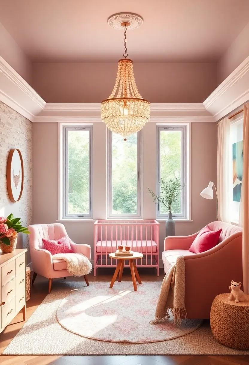 Unique Light ⁣fixtures: Select⁢ a​ standout chandelier or whimsical ⁣light fixture that serves as a focal point in ‌the nursery