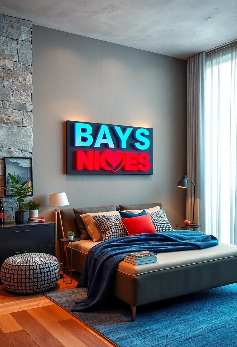 Personalized Name Display: ​Create a custom name plaque using ⁤a‌ mix of red and⁤ blue letters to give the room a ‍personal‍ touch