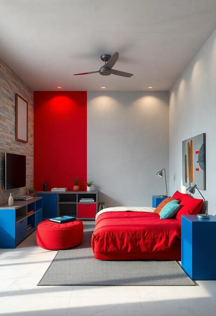 Tech-Friendly‍ Features: choose a blue⁢ or red charging station for⁤ devices to ⁤keep⁤ technology​ organized ⁣and‌ within⁢ easy reach