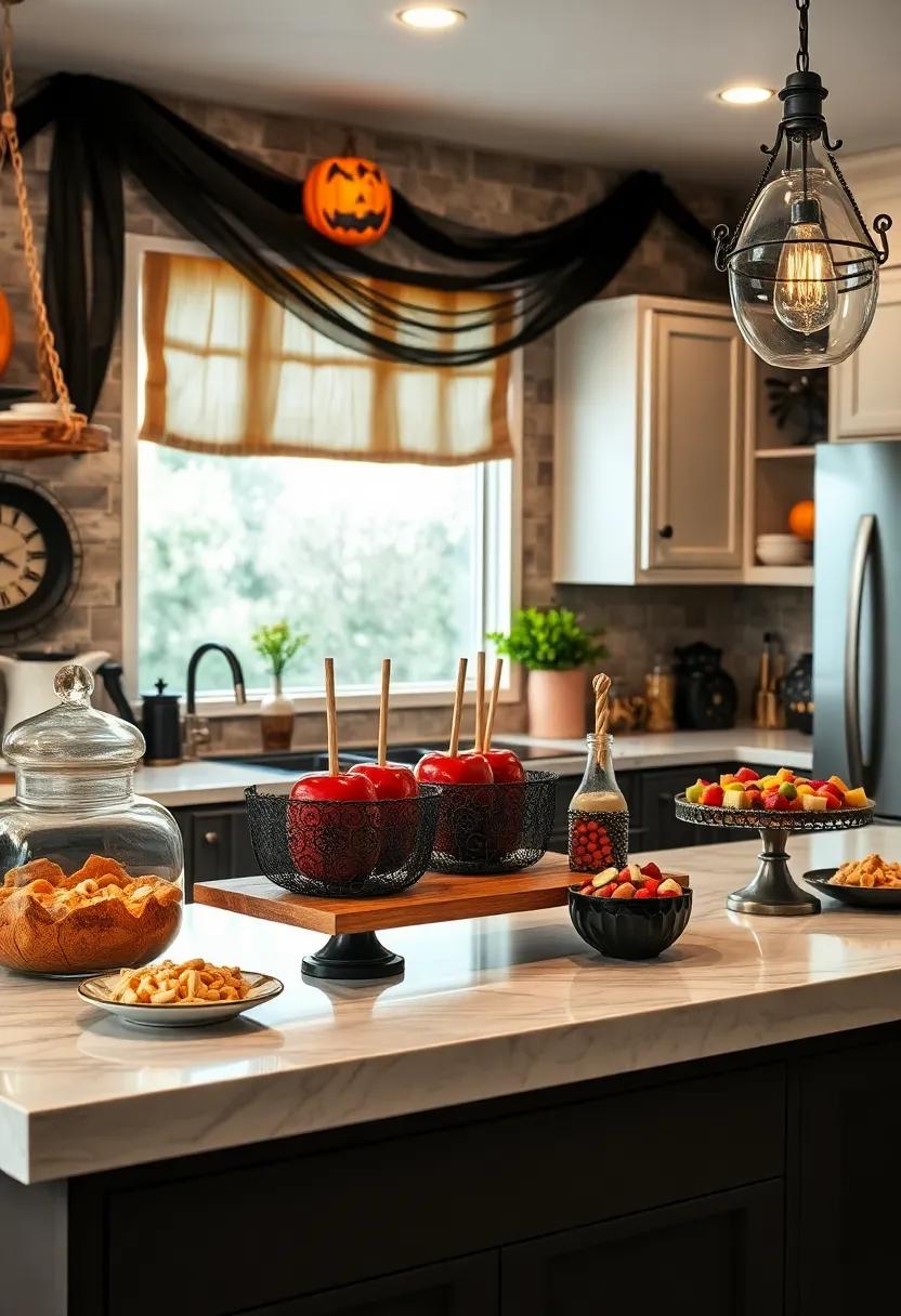 Candy Apple ⁣Bar: Set up a candy apple station with various toppings, making it a delicious⁣ and visually enchanting addition to your kitchen