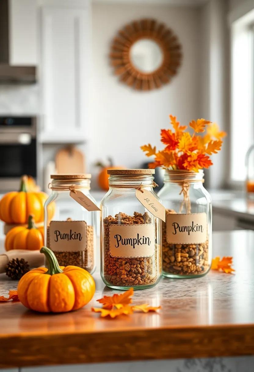 Pumpkin Spice Jars: Fill clear glass jars with ​various pumpkin spice blends, label them with cute Halloween-themed tags, and ⁤display them⁤ for a festive and ⁣aromatic kitchen ambiance