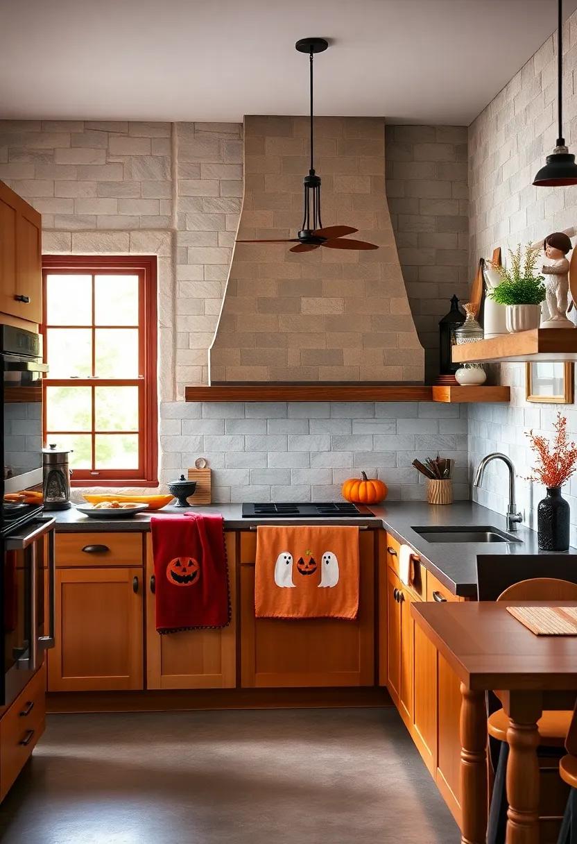 Spooktacular Aprons: Choose⁤ or‌ DIY aprons with fun Halloween motifs, like ​jack-o'-lanterns or ghosts, to keep your kitchen look festive while you⁣ whip up⁣ seasonal treats