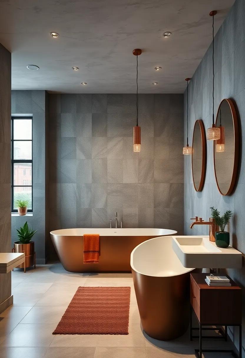 Combination of Elements:⁢ Pair copper with darker shades of ‌navy or emerald green for an on-trend look that ‍contrasts ⁤and enhances the metallic sheen