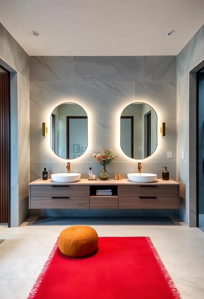 Dual ​Vanities: Upgrade to double vanities to provide ample space for both partners, ⁤adorned with elegant fixtures and ambient lighting for a harmonious atmosphere