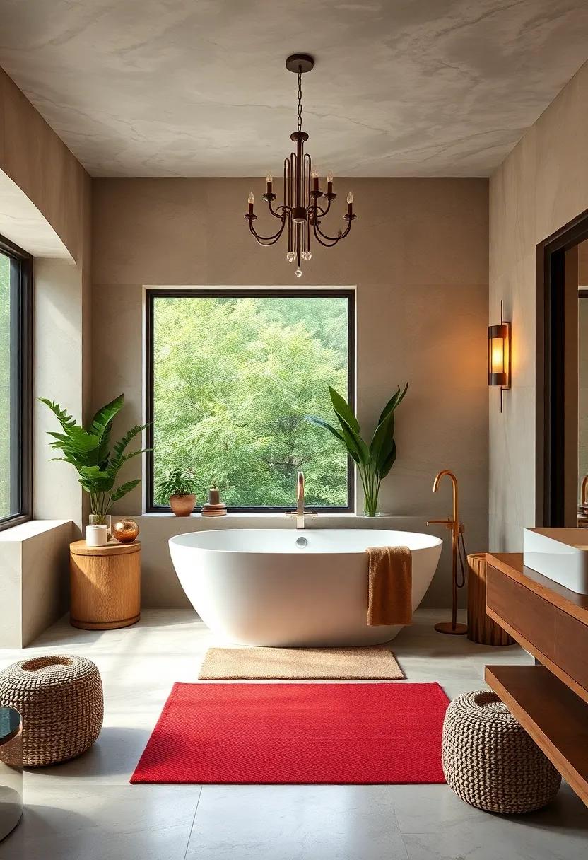 Embrace a Soaking Tub: Install a freestanding soaking tub as the centerpiece of your bathroom for a luxurious bath experience that invites relaxation